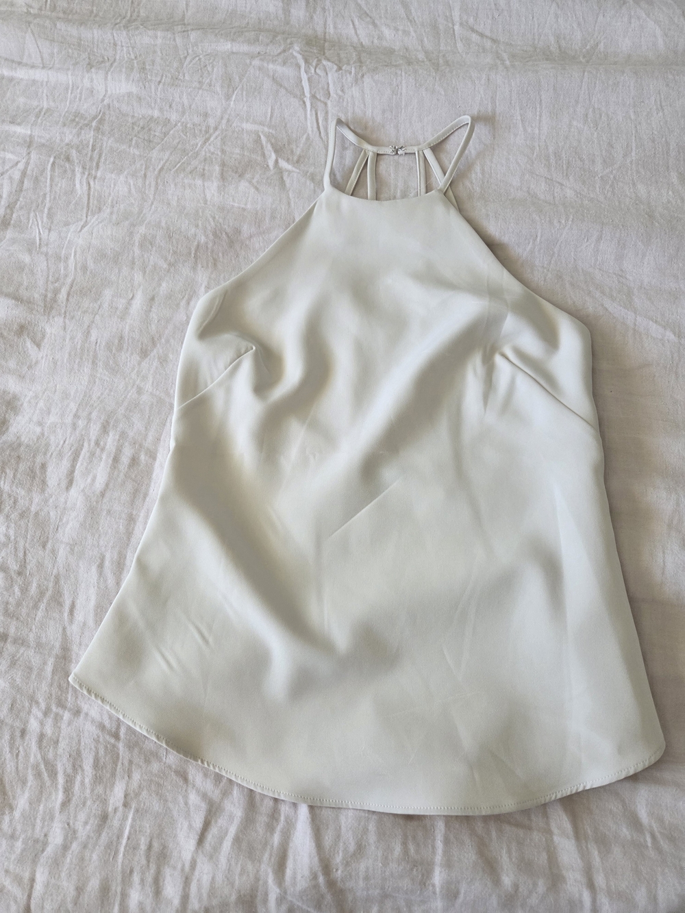 Express White Halter Neck Camisole